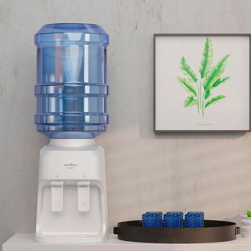 Bebedouro de Mesa Elétrico Britânia BBE13B Aquaplus 10L ou 20L Branco Bivolt