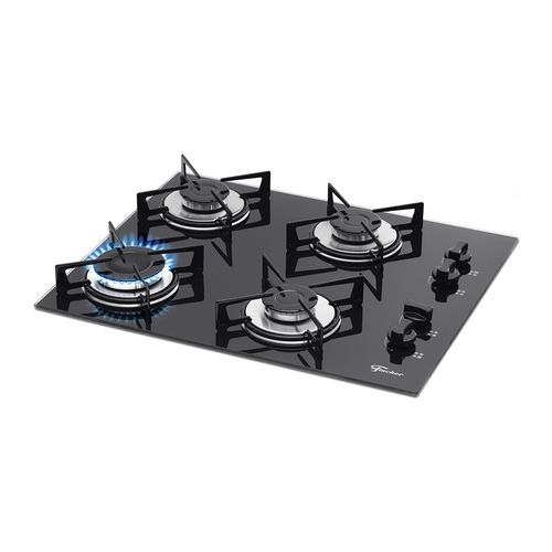 Cooktop a Gás Fischer 4Q com 4 Bocas Preto