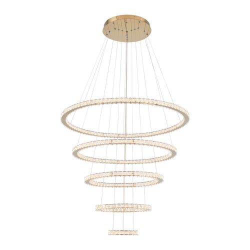 Lustre Pendente Astraled Slaney PL-9749 Dourado Led Bivolt