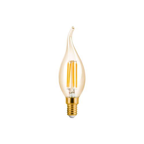 Lâmpada Led Save Energy Filamento Vela Chama Vintage 4W IP65 E14