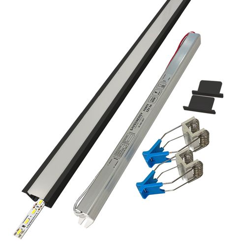 Perfil de Led de Embutir Save Energy LLS Flex II 2 Metros com LED 4000K Luz Neutra