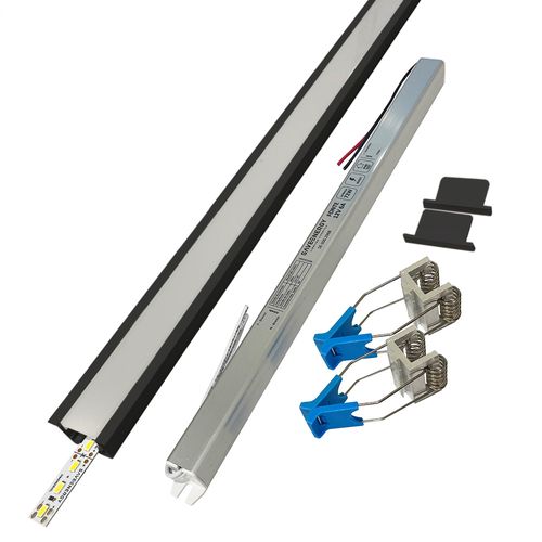 Perfil de Led de Embutir Save Energy LLS Flex II 3 Metros com LED 3000K Luz Amarela