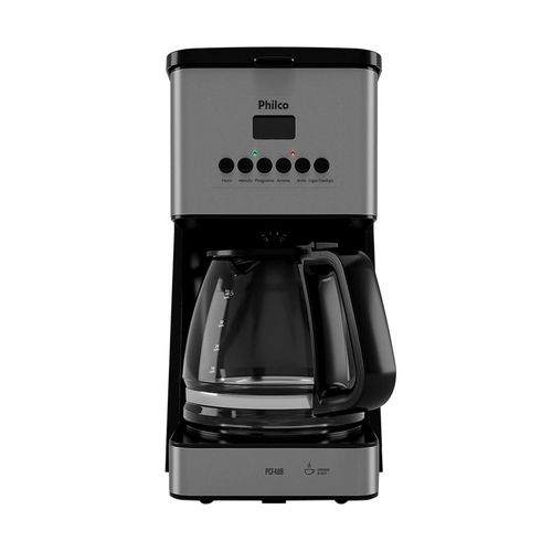 Cafeteira Elétrica Programável Philco PCFD40-1 1,6L Preta / Inox