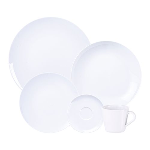 Aparelho de Jantar Tramontina Sophia 20 Peças em Porcelana Branca