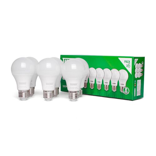 Kit 6 Lâmpadas Led Taschibra TKL 100 17W E27 Bivolt