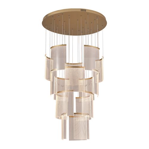 Lustre Pendente Astraled Starlit PL-9851 Dourado Led Bivolt