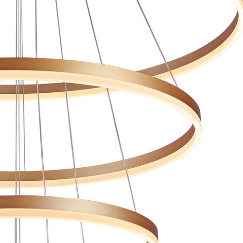 Lustre Pendente Sindora DCD03091 Dourado Led Bivolt