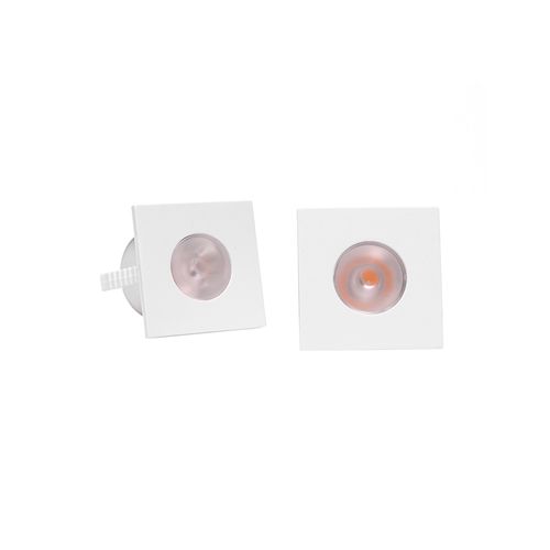 Kit 2 Spots de Embutir para Móvel Taschibra Pik Quadrado Led 1W Bivolt