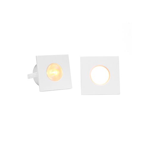 Kit 2 Spots de Embutir para Móvel Taschibra Pik Quadrado Led 1W Bivolt