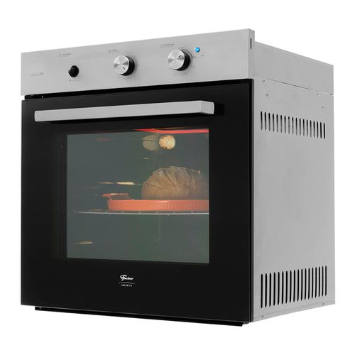 Forno a Gás de Embutir Fischer Infinity 78L com Grill Inox