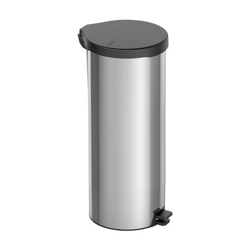 Lixeira Tramontina New com Pedal 30L Redonda Inox Polido