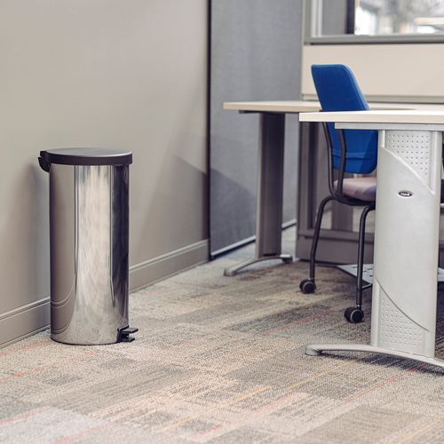 Lixeira Tramontina New com Pedal 30L Redonda Inox Polido