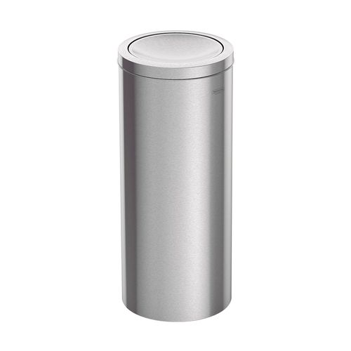 Lixeira Tramontina Swing Basculante 30L Redonda Inox Acetinado