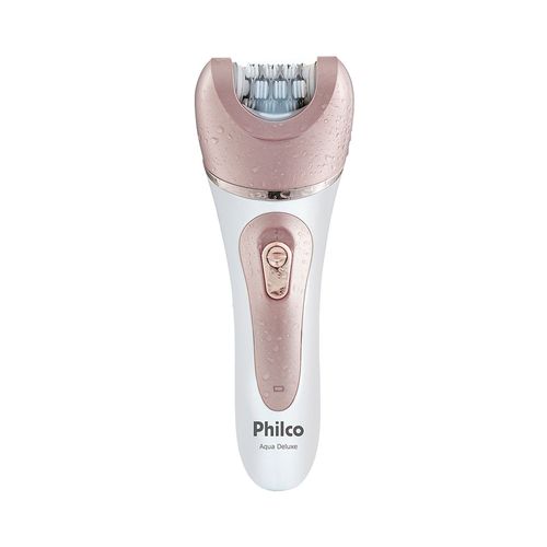 Depilador Philco Aqua Deluxe PDP01R Sem Fio Branco / Rosa Bivolt