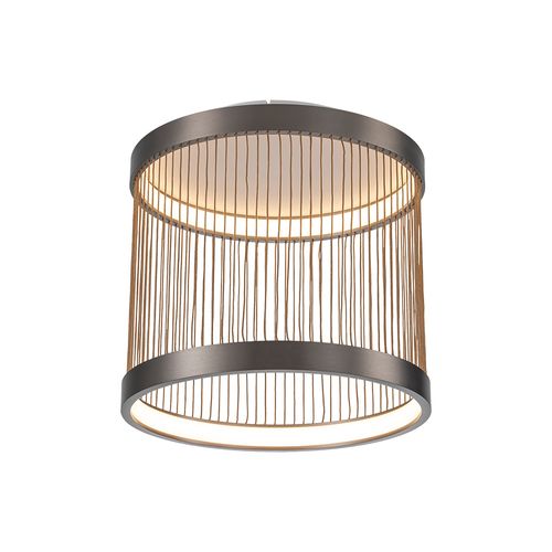 Plafon Nordecor Beys 2938 Led Bivolt Cinza / Dourado