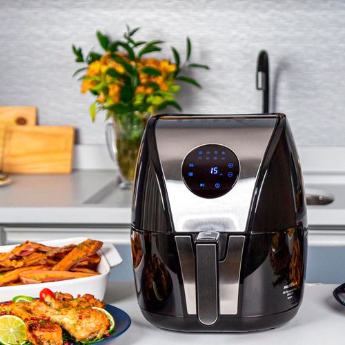 Fritadeira Elétrica Britânia Air Fryer Digital Inox 5L BFR41PI Preta / Inox